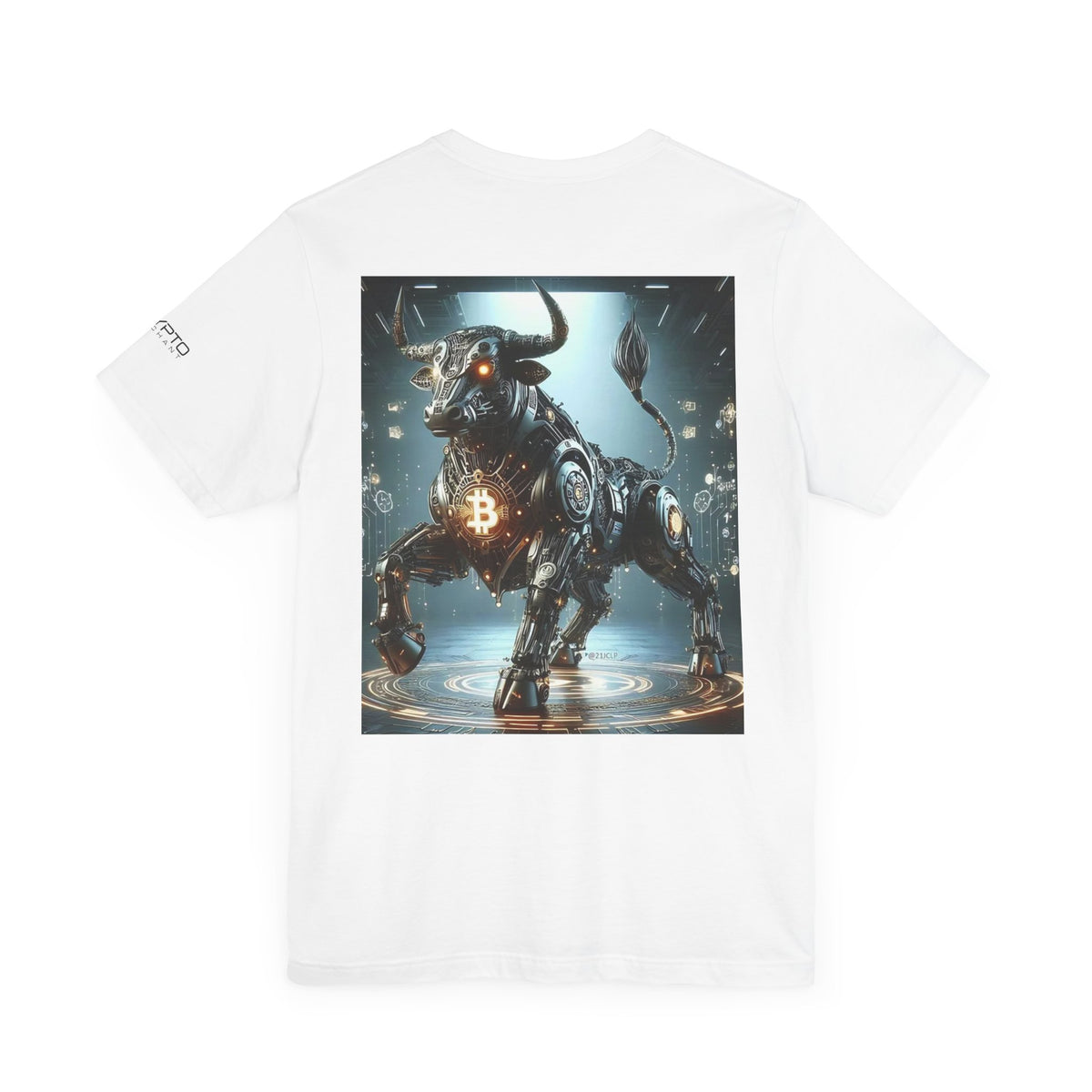 Crypto Bull Unisex Jersey Tee - Stylish Short Sleeve Shirt for Cryptocurrency Enthusiasts