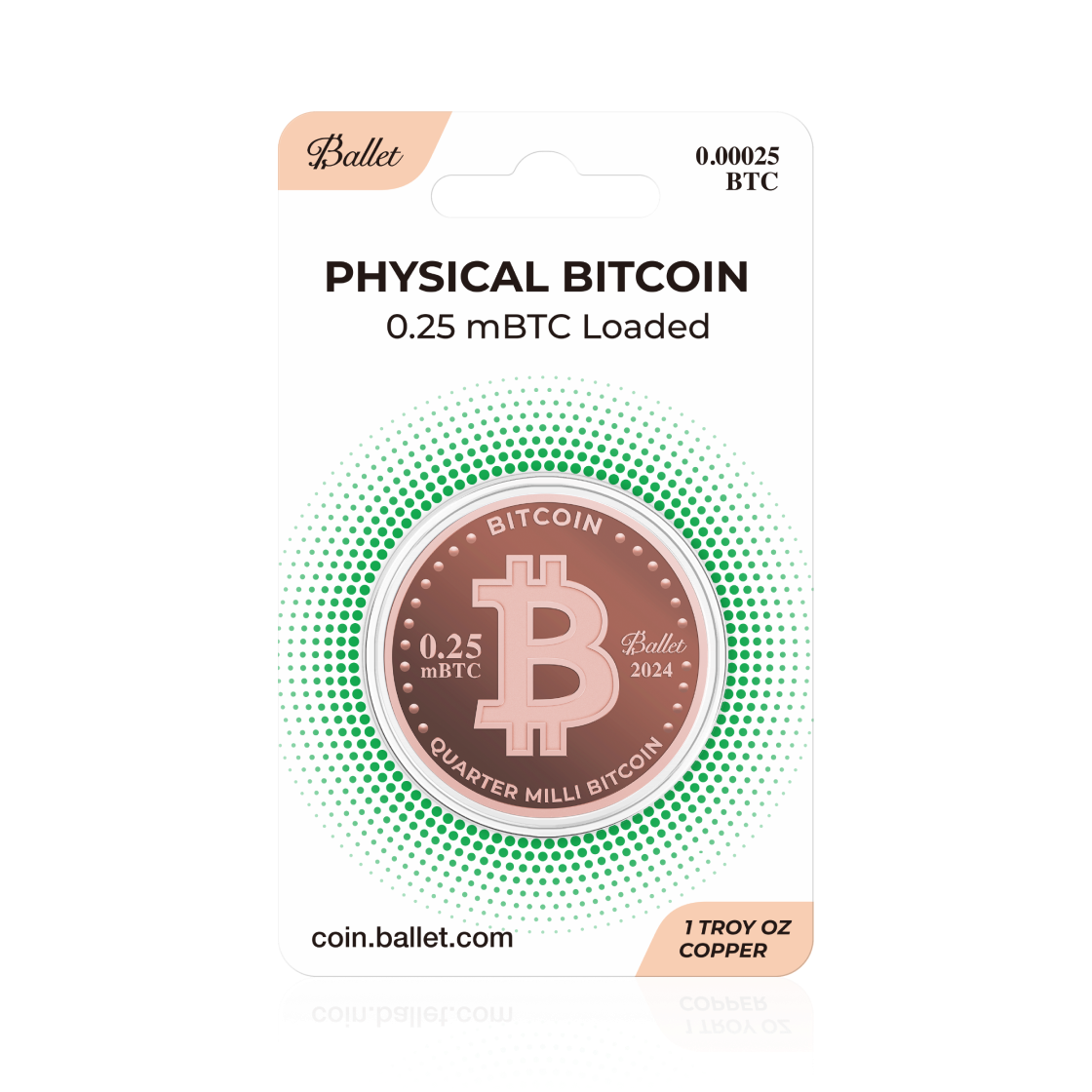 Ballet Quarter Milli Bitcoin (0.00025 BTC Loaded)