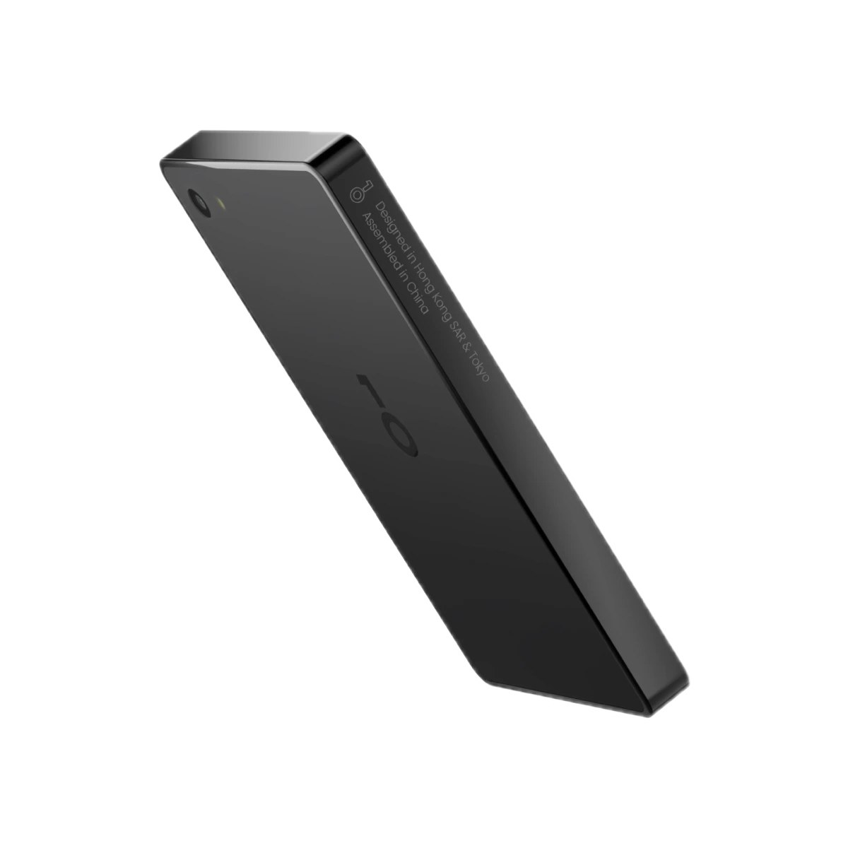 OneKey Pro hardware wallet in black, side profile
