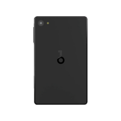 OneKey Pro hardware wallet in black, back view with camera